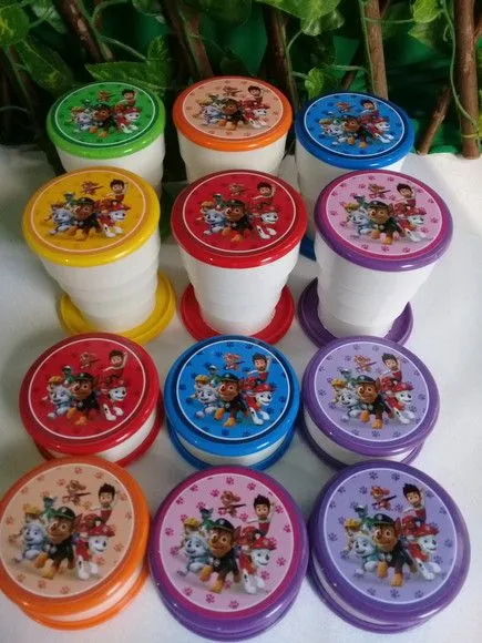 Copo Retrátil Patrulha Canina - Modelo 2 -10 unidades- com todos - foto 3